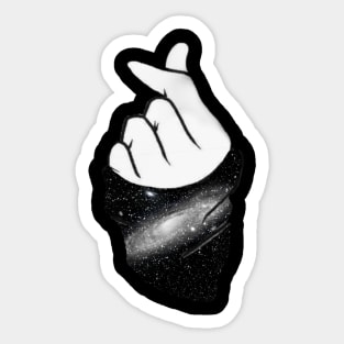 Milky way hand Sticker